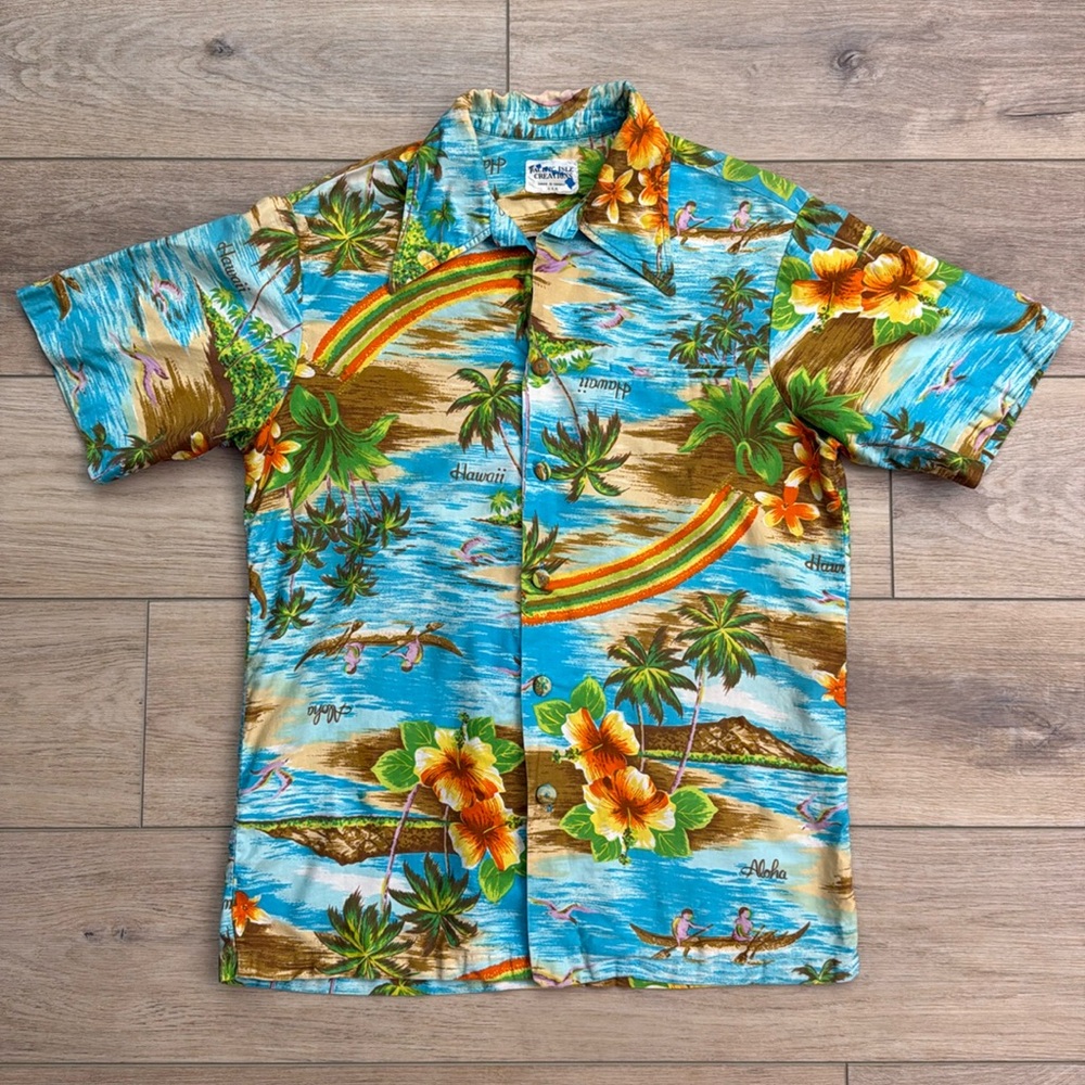 Vintage Pacific Isle Creations Authentic Hawaiian‎ Shirt